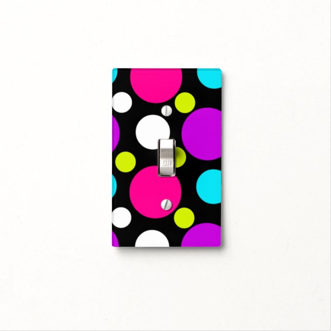 Coloful Bubble light switch cover (In Situ)