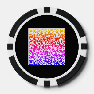 Coloful QR Code Scan Poker Chips - Choose Colors