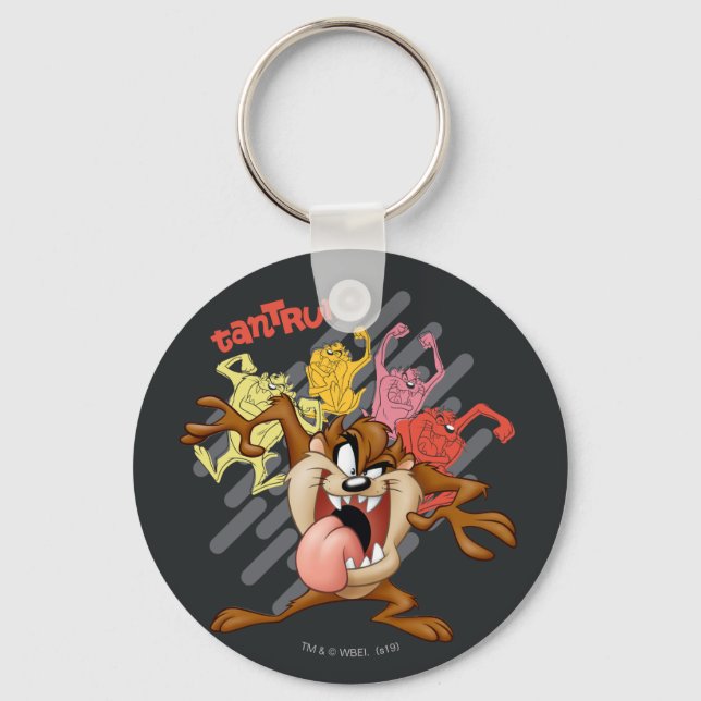 Coloful "Tantrum" TAZ™ Keychain (Front)