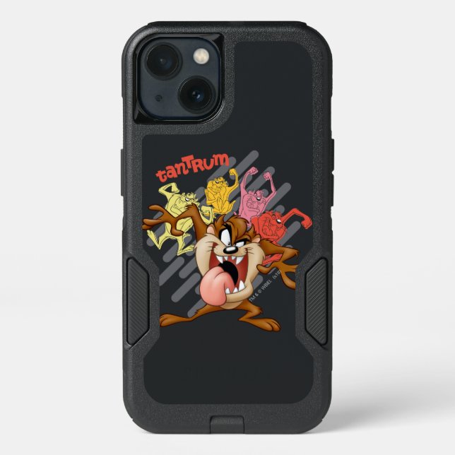 Coloful "Tantrum" TAZ™ Otterbox iPhone Case (Back)