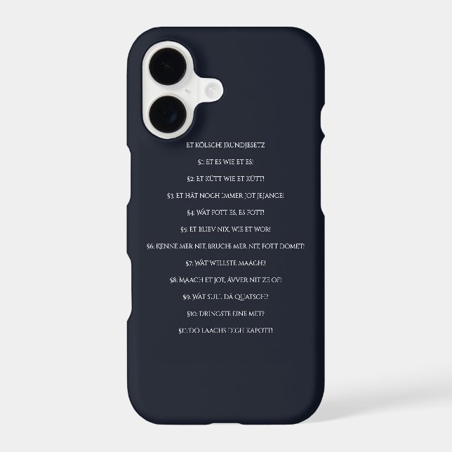Cologne Basic Law - Cologne Cologne Cöln Iphone Case (Back)