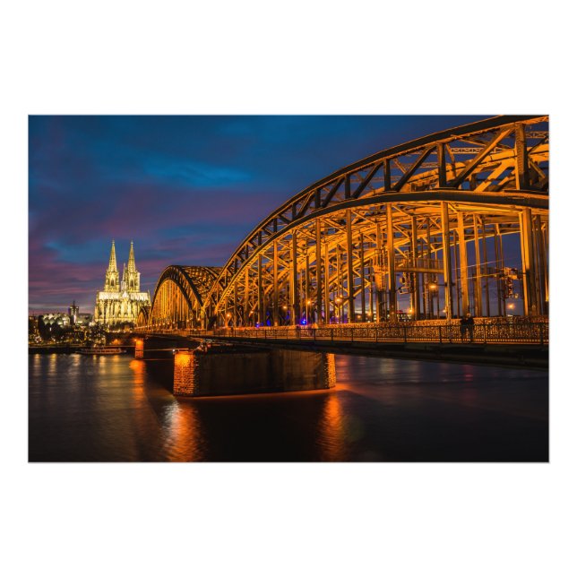 Cologne Bridge Photo Print (Front)