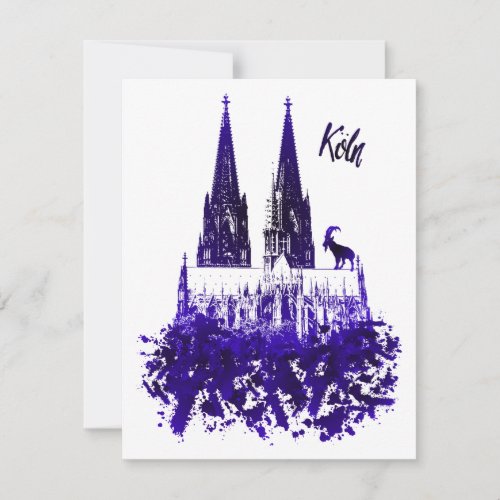 Cologne Cathedral greeting card postcard