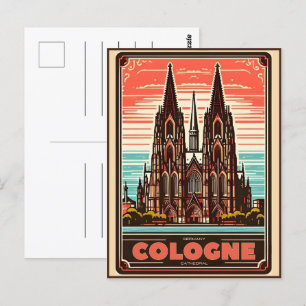 Cologne Cathedral, Köln germany holiday Postcard