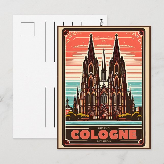 Cologne Cathedral, Köln germany holiday Postcard (Front/Back)