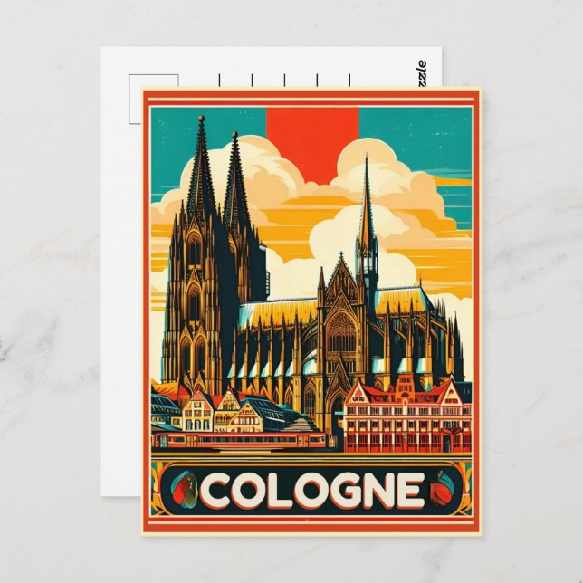 Cologne Cathedral, Köln germany holiday Postcard (Front/Back)