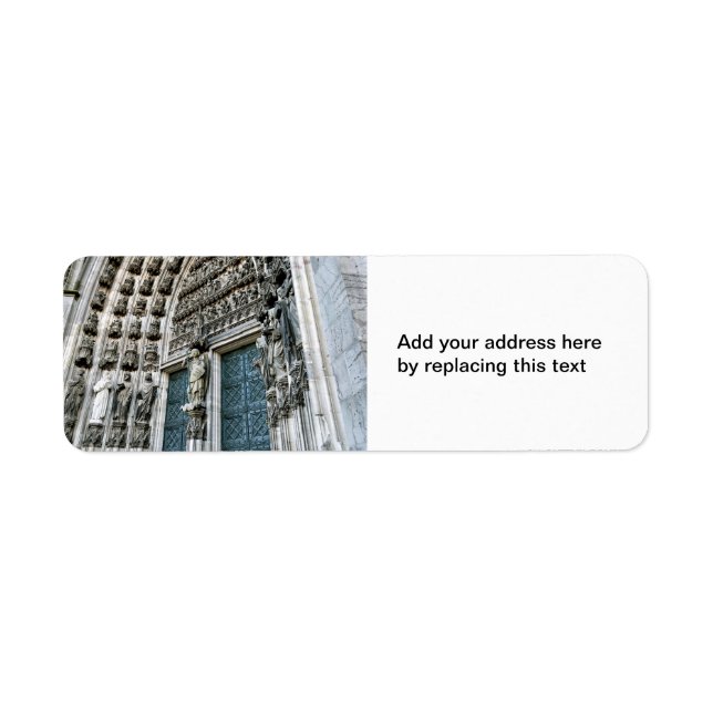 Cologne Cathedral Return Address Labels (Front)