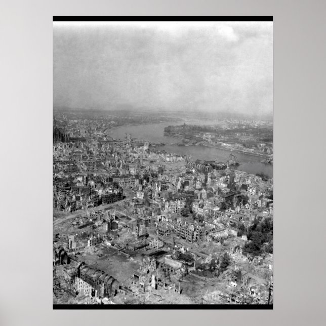 Cologne Cathedral stands undamaged_War  Image Poster (Front)