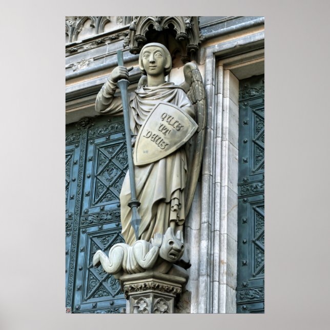 Cologne Cathedral Statue Poster (Front)