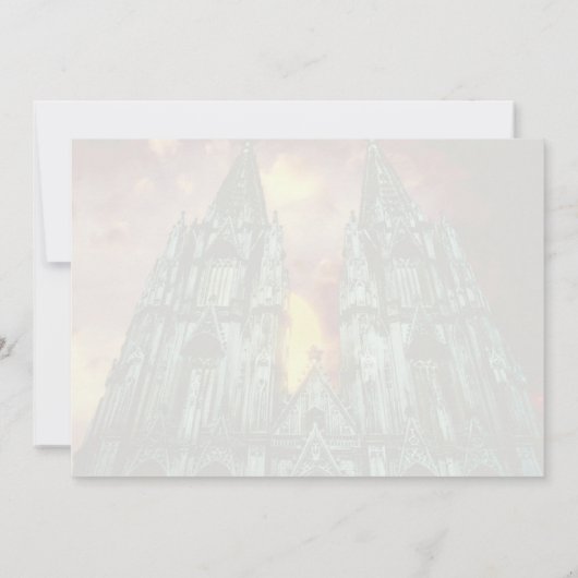 Cologne Cathedral with sun (Back)