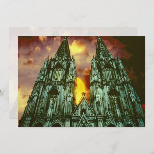 Cologne Cathedral with sun (Front/Back)