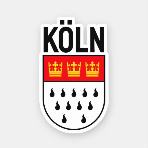 Cologne coat of arms Germany Sticker