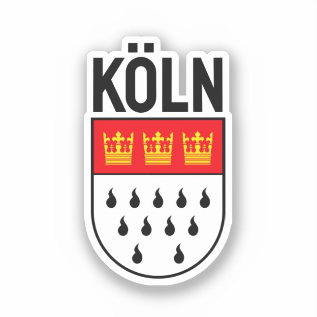 Cologne coat of arms (Germany) Sticker (Front)