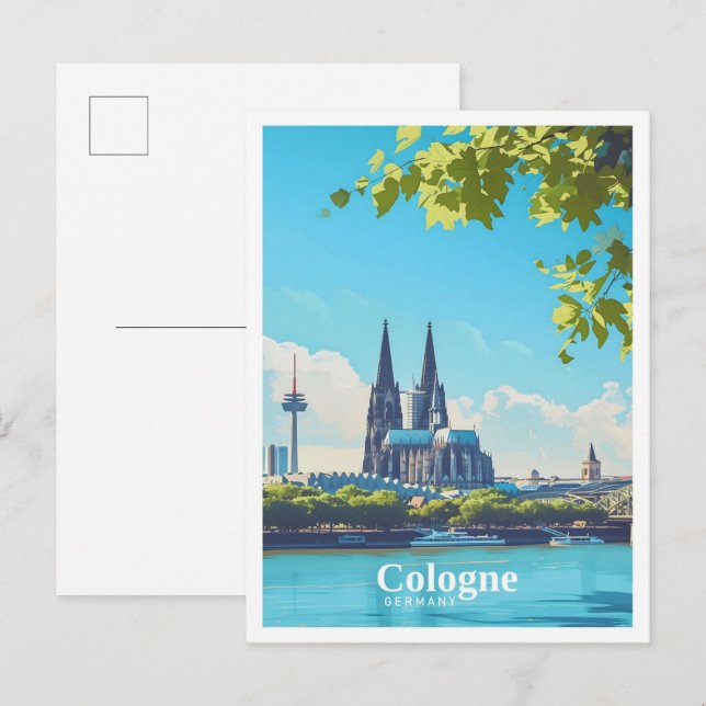 Cologne Germany Art Vintage Travel  Postcard (Front/Back)