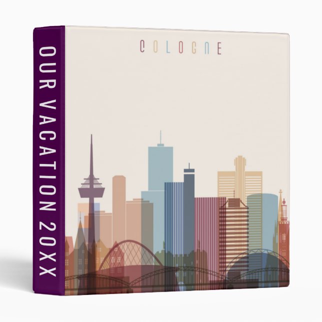 Cologne, Germany | City Skyline Binder (Front/Spine)