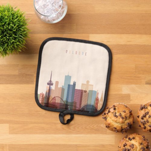 Cologne Germany  City Skyline Pot Holder