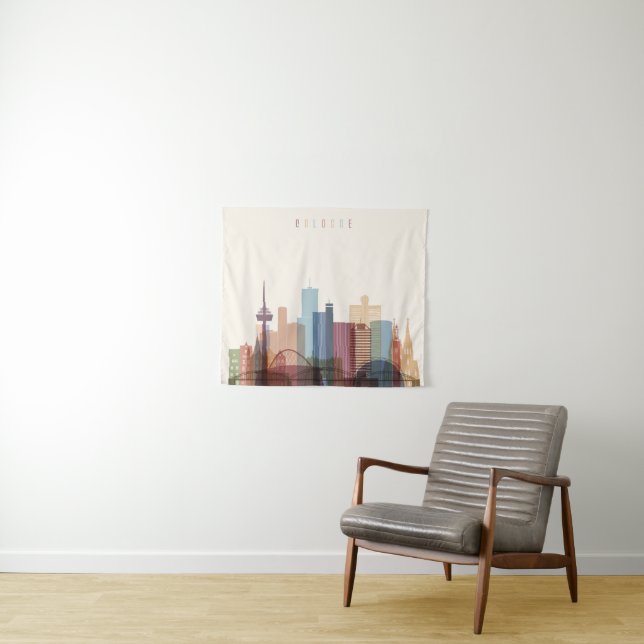 Cologne, Germany | City Skyline Tapestry (In Situ (Horizontal))