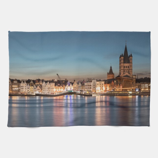 Cologne Germany Kitchen Towel (Horizontal)