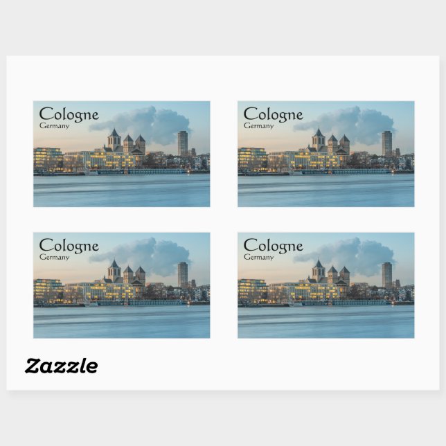 Cologne Germany Rectangular Sticker (Sheet)