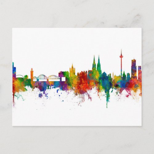 Cologne Germany Skyline Postcard