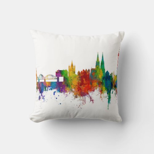 Cologne Germany Skyline Throw Pillow