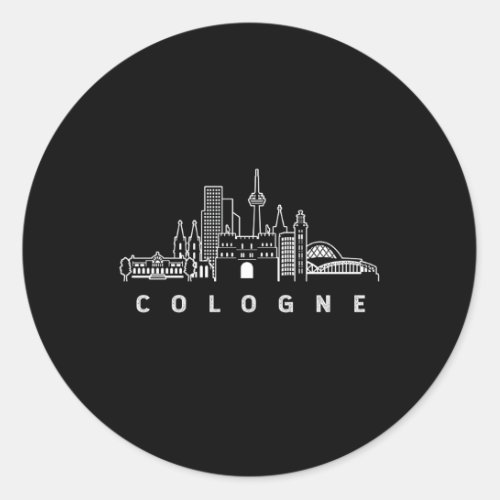 Cologne Gery Classic Round Sticker