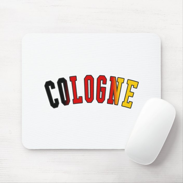 Cologne in Germany National Flag Colors Mousepad