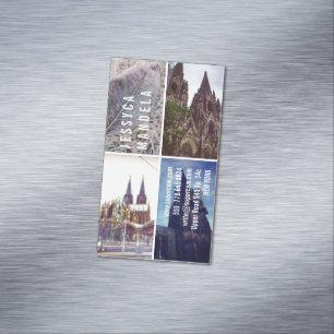 Cologne inspired  business card magnet