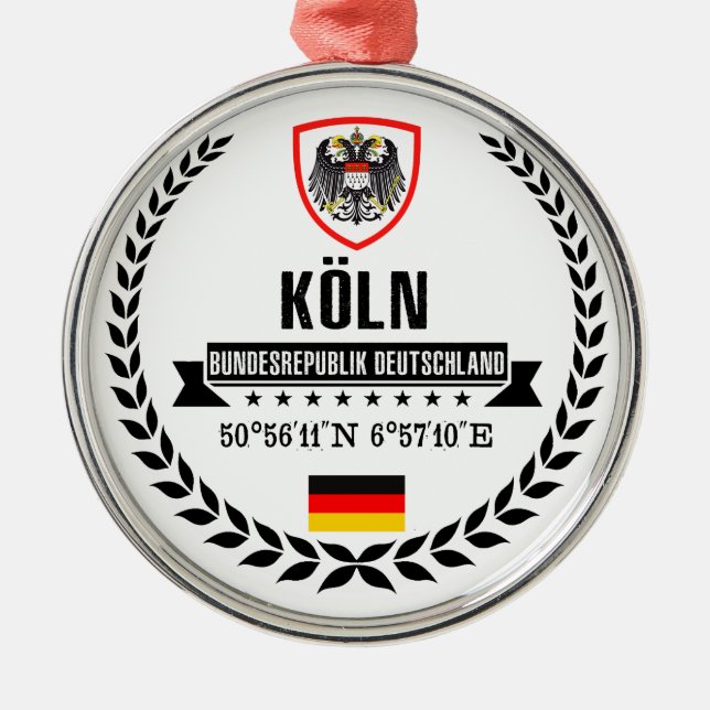 Cologne Metal Ornament (Front)