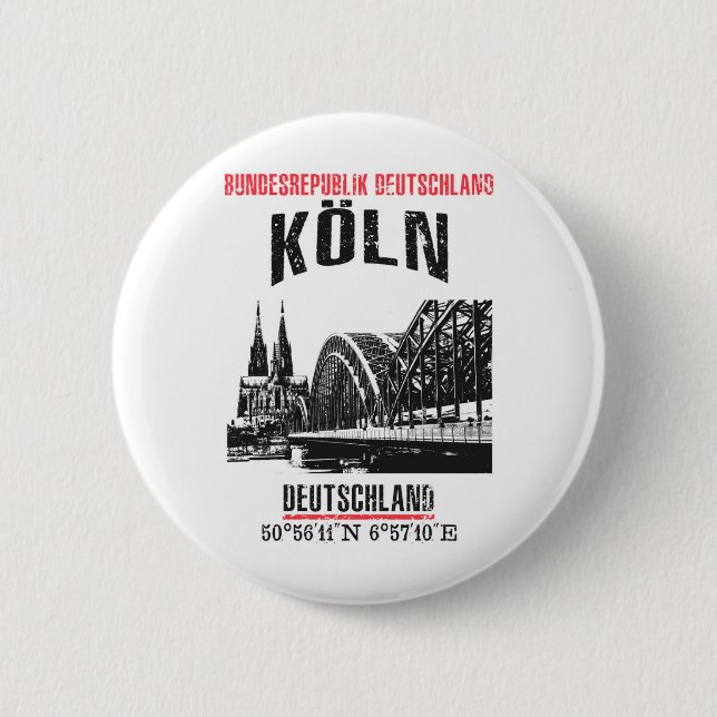 Cologne Pinback Button (Front)