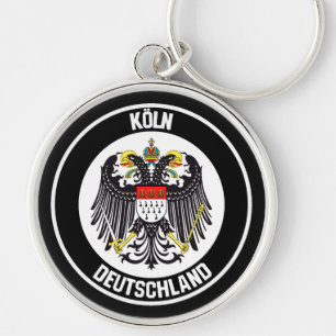Cologne Round Emblem Keychain