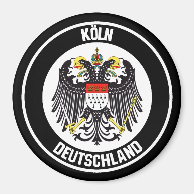 Cologne Round Emblem Magnet (Front)