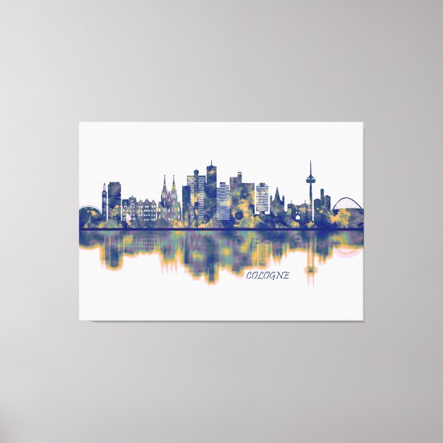 Cologne Skyline Canvas Print (Front)