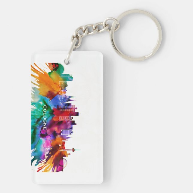 Cologne Skyline Keychain (Back)