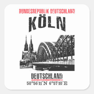 Cologne Square Sticker