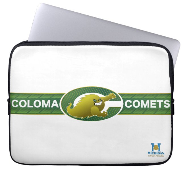 Coloma Comets Laptop Sleeve (Front)