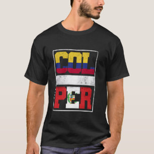 Colombia and Peru Mix Colombian Peruvian Roots T-Shirt