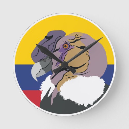 Colombia Andean condor Colombian National Animal Round Clock