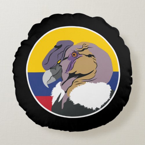 Colombia Andean condor Colombian National Animal Round Pillow