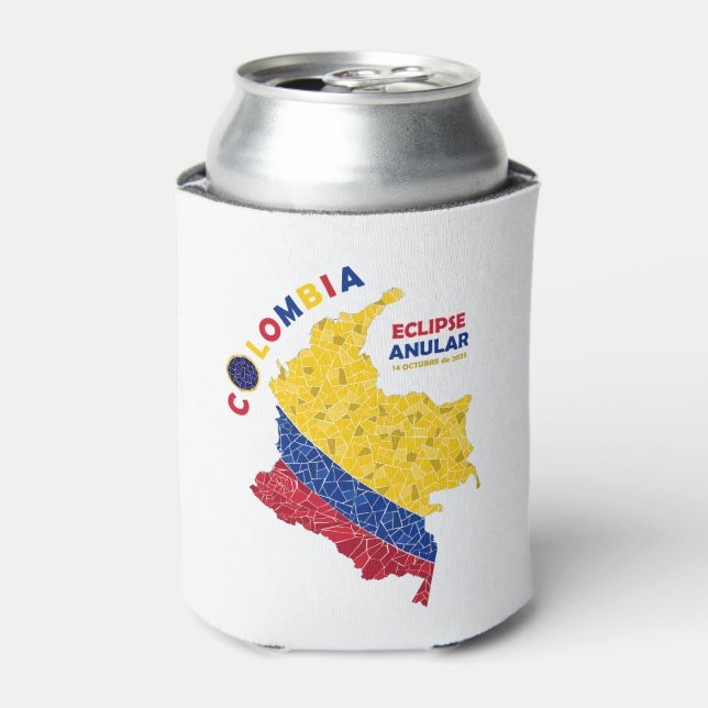 Colombia Annular Eclipse Can Cooler (Can Front)