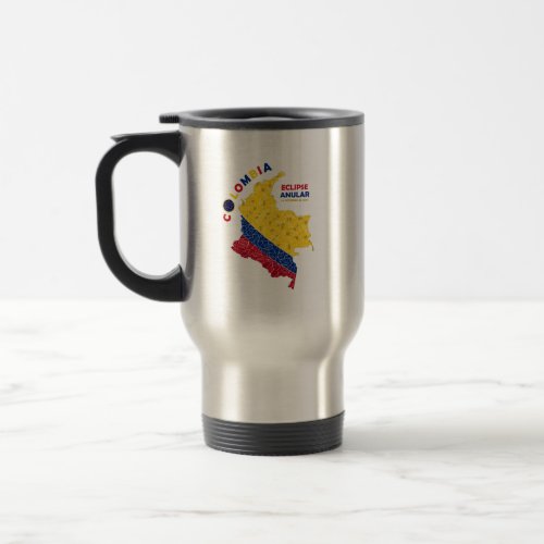 Colombia Annular Eclipse Travel Tumbler Travel Mug