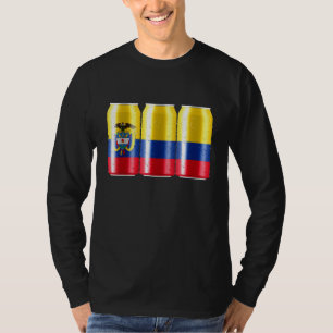 Colombia Beer Flag In A Can - Patriotic Beer Can B T-Shirt
