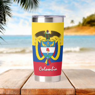 Colombia bottle, patriotic Colombian Flag Insulated Tumbler