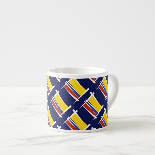 Colombia Brush Flag Espresso Cup