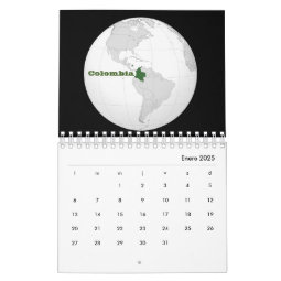 Colombia Calendar | Zazzle