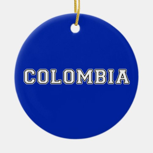 Colombia Ceramic Ornament