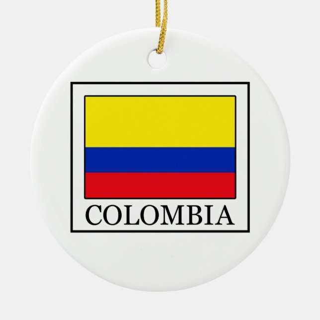 Colombia Ceramic Ornament (Front)