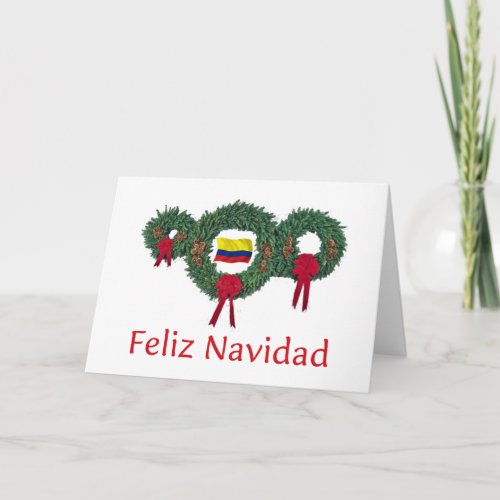 Colombia Christmas 2 Holiday Card
