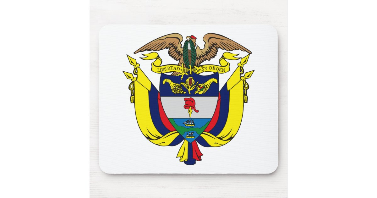 Download Colombia Coat of Arms Mousepad | Zazzle.com