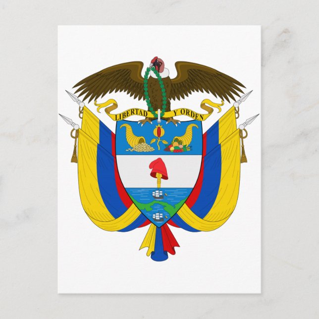 Colombia Coat of Arms Postcard (Front)